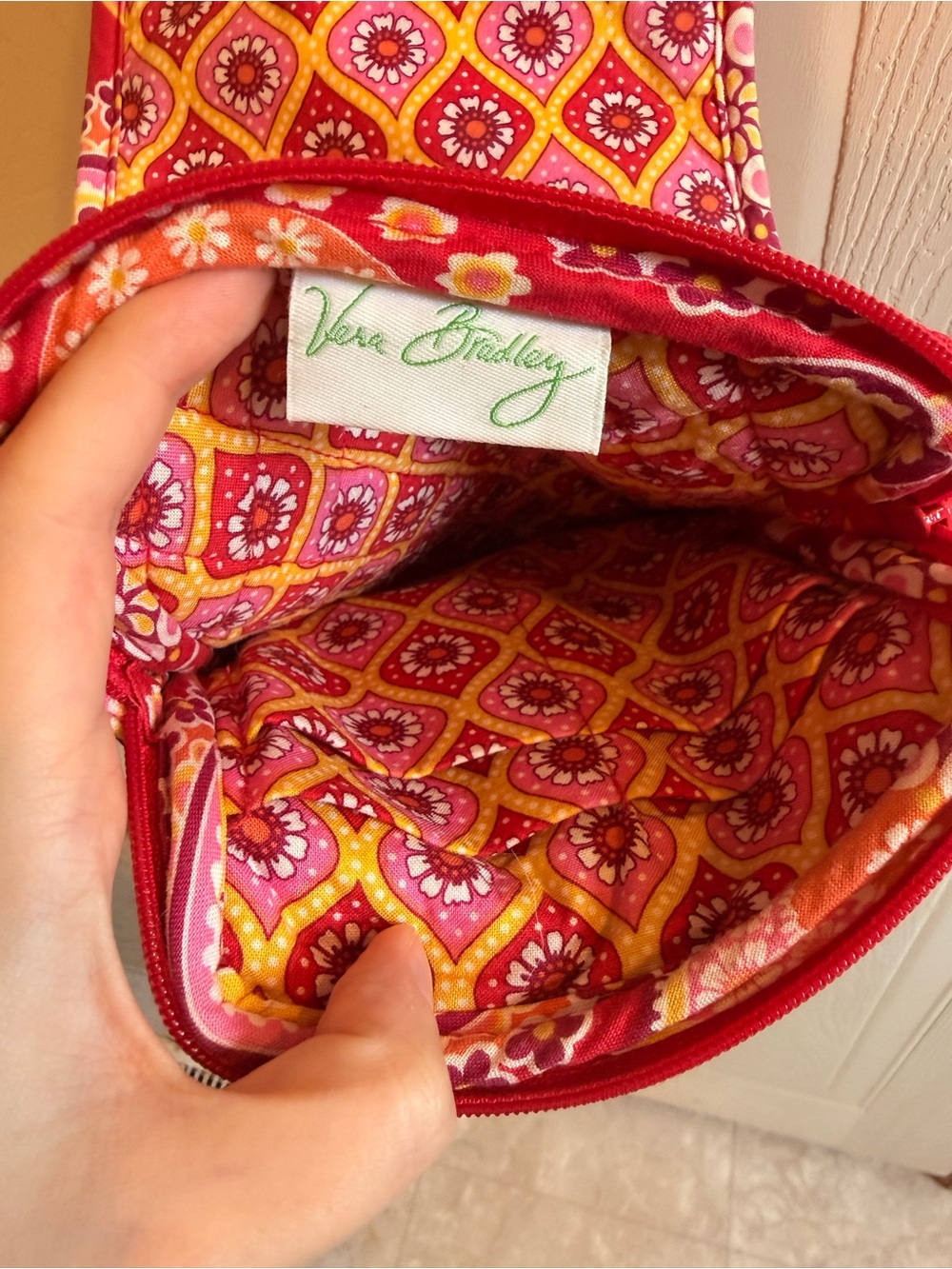 Vera Bradley Mini Hipster Crossbody – Raspberry Fizz (Retired Spring 2008) - Picture 4 of 7
